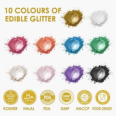 BULK–10g) Gold Edible Glitter For Drinks, Gold Sprinkles For Cake  Decorating, Cocktails, Gold Luster Dust Edible Glitter For Cakes, Edible  Cake Decorations 100% Food Safe, Vegan, Gluten Free. - Yahoo Shopping