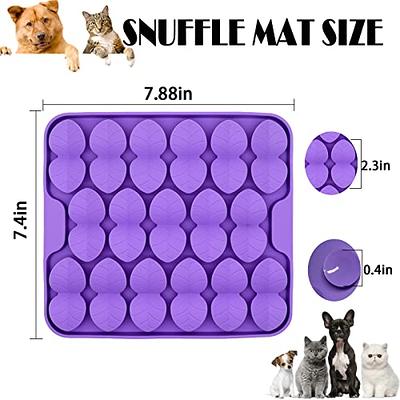 Qishare Snuffle Mat for Dogs, Silicone Snuffle Mat Slow Feeder Dog Bowls  for Smell Training and Slow Eating, Sniff Mat Encourages Natural Foraging