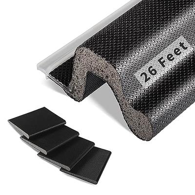 Fingwerk 26 Feet Long Reach Weather Stripping Door Seal with 4 PCS Door  Corner Seals, V-Shaped Replacement Door Seal Strip Foam Kerf Weather  Stripping for Doors Frame Door Insulation Strip(Black) - Yahoo