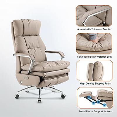 BestOffice Ergonomic Office, PC Gaming Chair Cheap Desk Chair Executive PU  Leather Computer Chair Lumbar Support with Footrest Modern Task Rolling