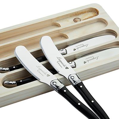 YIFARUBE 5 Pieces Cheese Spreader Knife Set, Mini Serving Tongs, Stainless  Steel Multipurpose Butter Spreader Knives - Yahoo Shopping