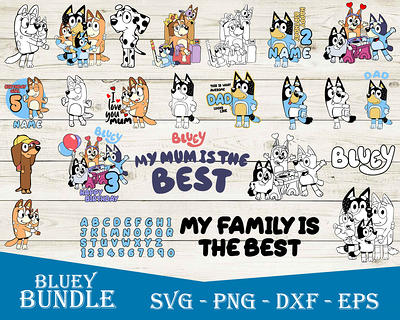 Bluey Dalmatian SVG, Bluey SVG, Cartoon SVG PNG DXF EPS Digital File. -  Yahoo Shopping