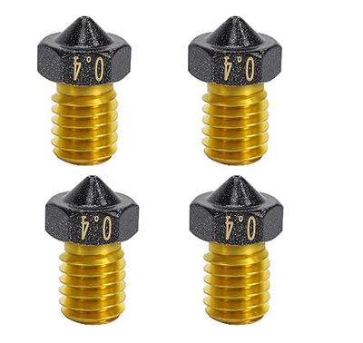 GO-3D MK8 High Quality 0.4mm Brass Nozzle for M6 Thread 3D Printers