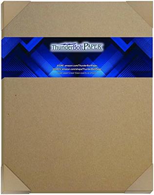 50-Pt Heavy Weight Kraft Chipboard Sheets - 8.5 x 11 - 20 Pack