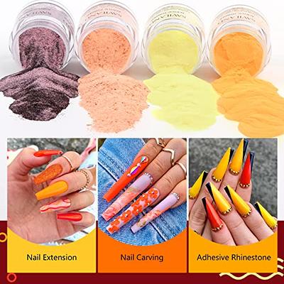  Saviland Acrylic Powder and Acrylic Liquid - Acrylic Nail  Powder 10 Colors Polymer Nails Powder for Natural Nails Carving French Nail  Extension : Beauty & Personal Care