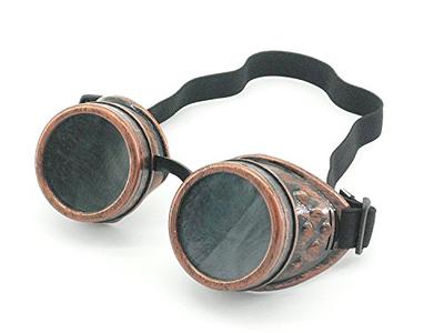 WEICHUAN New Sell Vintage Steampunk Goggles Glasses Cosplay Punk Gothic