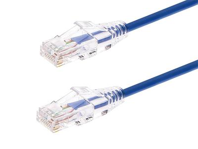 Monoprice Cat6A 1000ft Blue CMR Bulk Cable, Solid, UTP, 23AWG, 650MHz, 10G,  Pure Bare Copper, Spool in Box, Flame-Retardant, Bulk Ethernet Cable 