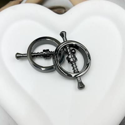 Hoeudjo 16G 14G Nipple Rings Nipplering for Women 14mm Surgical Steel  Dangle Nipple Rings Heart Circle Nipple Hoop Piercing Jewelry