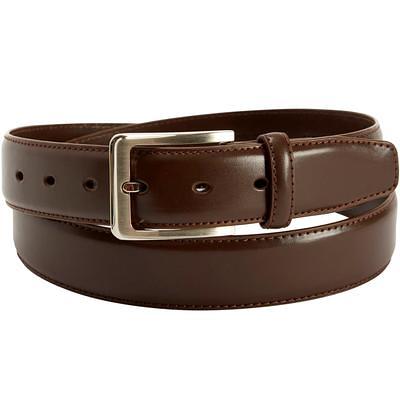 George Men's Reversible Black to Brown Braided Belt With Big & Tall Sizes 