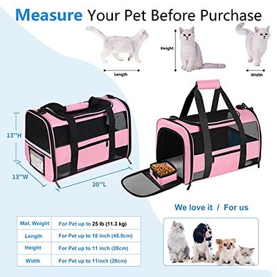 CUSSIOU Large Cat Carrier Dog Carrier, Pet Carrier for 2 Cats Large Cats,  Dog Carrier for