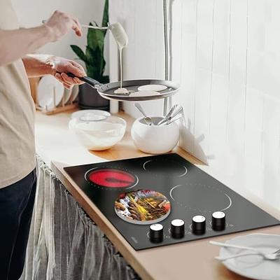 Noodle Board Stove Cover-Acacia Wood Stove Top Covers for Electric Stove  and Gas Stove-Wooden Stovetop Cover for Counter Space-Stove Burner