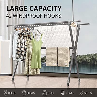 Heavy Duty Clothes Drying Rack for Indoor and Outdoor Use 