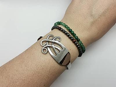 Silver Marcasite And Marble Celtic Bracelet | Celtic Jewelry