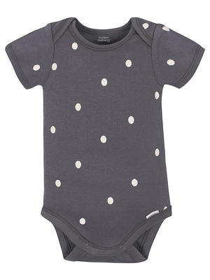 Gerber Baby Girls Short Sleeve Onesies Brand Bodysuits, 4-Pack 