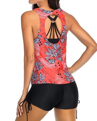 Women's Flamingo Print Sports Bra, SUP, Swim Sports Bra Gym Top, Dance XS-2XL  