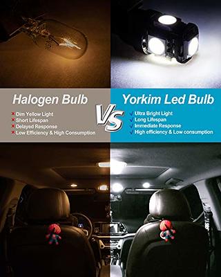 Yorkim 194 LED Bulb Error Free T10 Led Bulbs 168 LED Bulb for Interior Dome  Light