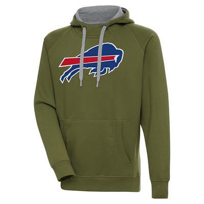 Buffalo Bills Antigua Victory Pullover Hoodie - Heather Gray