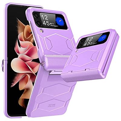 Funda para Samsung Galaxy Flip 5 2023, diseño de corazón para Samsung Z  Flip 5, bonita funda protectora transparente para Samsung Galaxy Z Flip 5  5G