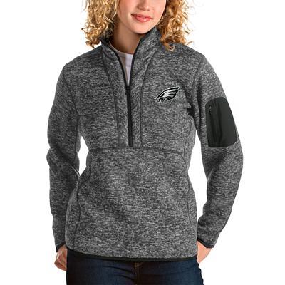 Philadelphia Eagles Cutter & Buck Big Tall Traverse Half-Zip Pullover Jacket - Gray