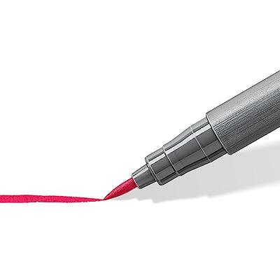 STAEDTLER 371 Pigment Brush Pens Pigment Arts Adult Colouring Fibre-tip  Colouring Pen Medium-firm Nylon Brush Tip Nib 