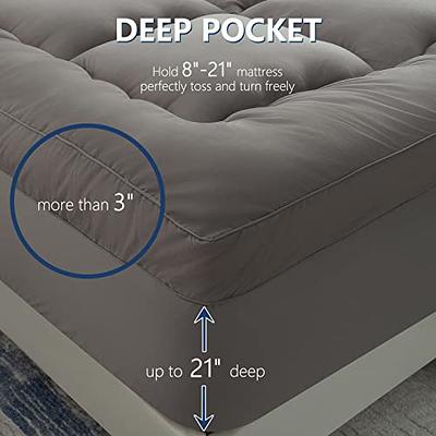 INGALIK Queen Mattress Topper, Extra Thick Cooling Mattress Pad