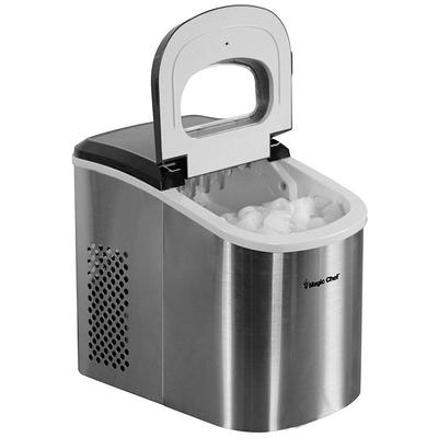 Magic Chef 27 lb Capacity Portable Countertop Ice Maker, Stainless Steel  (Bullet Ice) - Yahoo Shopping