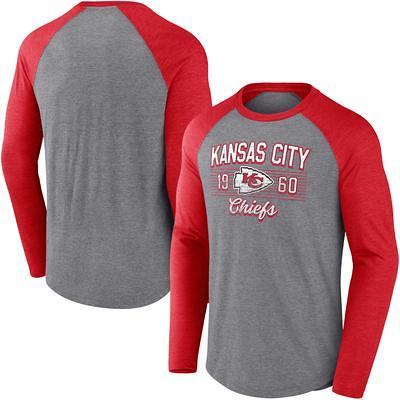 Men's Fanatics Branded Black Kansas City Chiefs Square Off Long Sleeve  T-Shirt