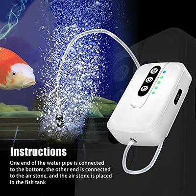 Lithium Battery Powered Portable Aquarium Air Pump for Fish Tanks up to 100  Gallon,Small USB Rechargeable Aquarium Bubbler Aerator Pump for Outdoor  Fishing, Power Outages and Emergency (2 Outlet Pump) - Yahoo Shopping