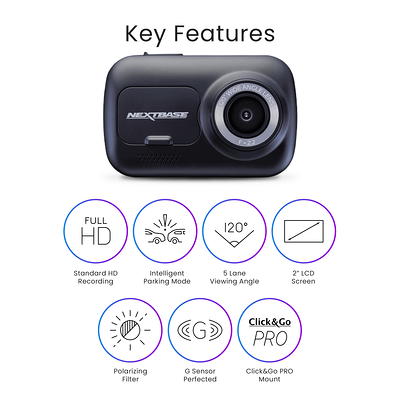 Full HD Front Dash Cam with ADAS, 32GB SD Card, IR Interior Facing