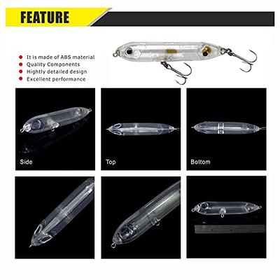 Bulk Topwater Crankbaits Bass Fishing Lures Kit Popper Minnow VIB for  Freshwater