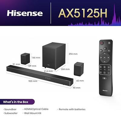 Hisense AX5125H 5.1.2 Ch Soundbar with wireless subwoofer