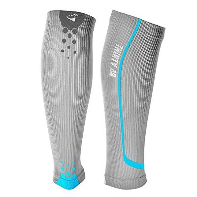  Rymora Leg Compression Sleeve, Calf Support Sleeves Legs Pain  Relief for Men and Women, Comfortable and Secure Footless Socks for  Fitness, Running, and Shin Splints – Black, Large (One Pair) 