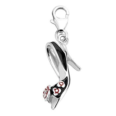 Jovivi 925 Sterling Silver Charm Black High Heels Shoe Clip On Charms Red  Rose Flower Enameled Dangling Pendant with Lobster Clasp for Bracelet or  Necklace - Yahoo Shopping