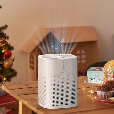 Air Purifiers for Bedroom, MORENTO Room Air Purifier HEPA Filter for Smoke,  Allergies, Pet Dander Odor with Fragrance Sponge, Small Air Purifier with