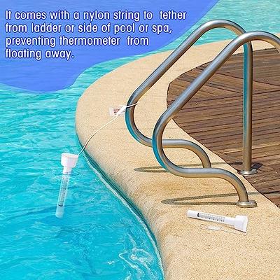 Kingsource Large Floating Pool Thermometer, Water Temperature Thermometers with String for Outdoor & Indoor Swimming Pools, Spas, Hot Tubs,Fish