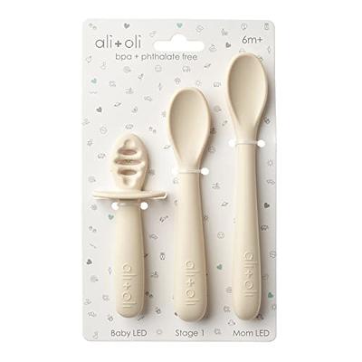 Ali+Oli (3pc) Silicone Spoon Set for Baby (Coco) Unbreakable Silicone Baby  Spoon, Baby Spoons Self Feeding 6 Months & Up, Self Feeding Baby Utensils,  Multi-stage Baby Feeding Spoon, Ergonomic Design - Yahoo