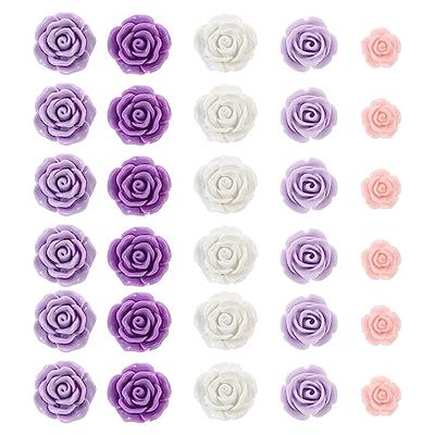 Ink Flower Push Pins 30 Pcs Cute Decorative Push Pins for Cork