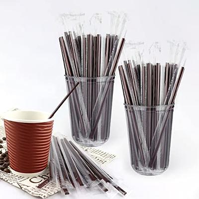 Comfy Package, Coffee & Cocktail Stirrers/Straws, Disposable Plastic Sip Stir Sticks – Black [1000 Count] 5 inch