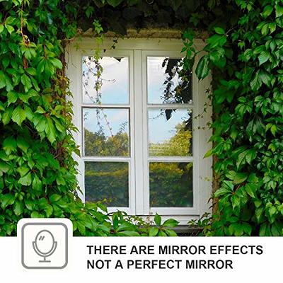 WPCTEV One Way Mirror Window Film Daytime Privacy Heat Control Film Solar  Film Non-Adhesive Window Tint for Home and Office Black Silver 6 Mil 35.4  Inch x 13.1 Feet - Yahoo Shopping