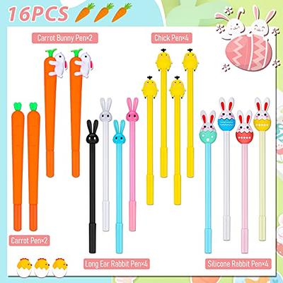 Cartoon Cute Fun Pens for Kids Black Gel Ink Pens Bulk Cool Pens for Girls  Funny Writing Pens Teachers School Office Easter Day Gifts Supplies - style