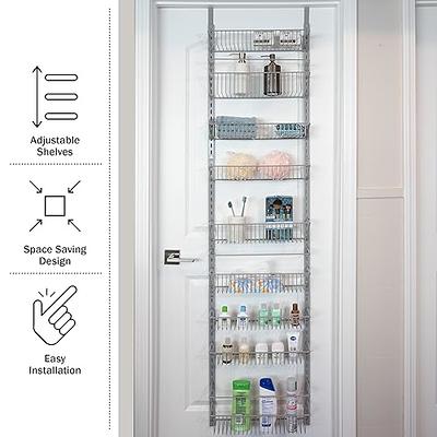 Smart Design Over the Door Pantry Organizer Steel 18.5-in W x 63.2