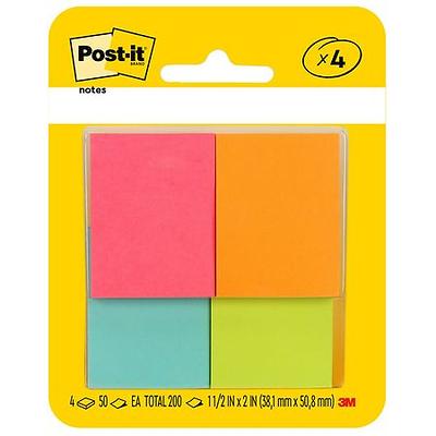 Post-it Sticky Notes, Cape Town Collection - 50.0 EA x 4 pack