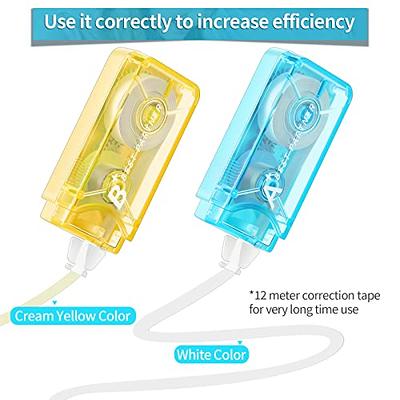 12 Pack Correction Tape for Corrections, School Office Supplies Macaron  Color