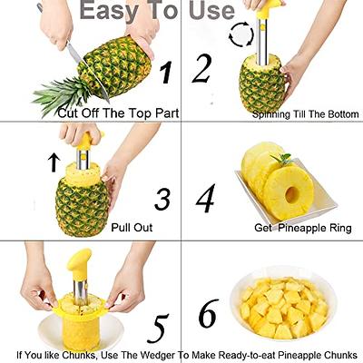 Easy PINEAPPLE Peeler Slicer & Corer, Kitchen Gadgets