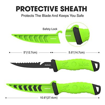 KastKing Fillet Bait Knife Razor Sharp Blade 6 Non-Slip Handle