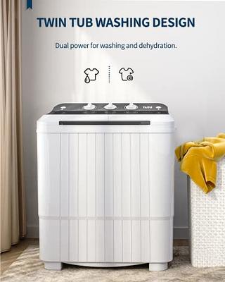  Muhub Portable Washing Machine, Twin Tub 16.5lbs Mini