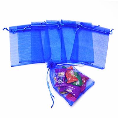 100PCS Moon Star Organza Bags, 4x6 Wedding Favors Bags with Drawstring,  Mixed Color Little Mesh Candy Gift Pouches for Party, Jewelry, Christmas