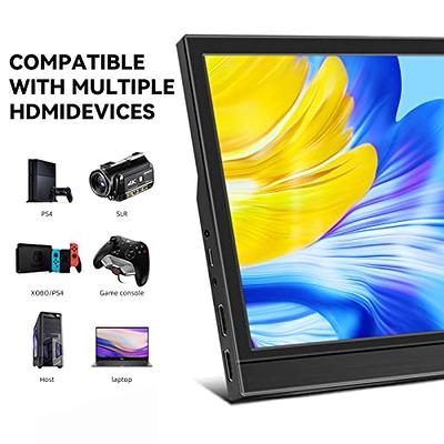  KOORUI Portable Monitor 15.6 Inch 1080P FHD Portable Laptop  Monitor IPS Second Screen USB-C HDMI Travel Monitor w/Protective Cover &  Dual Speakers : Electronics