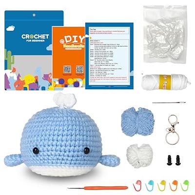 UzecPk Beginner Crochet Kit, Crochet Animal Kit with Yarn, Complete Crochet  Kit for Adults and Kids Craft with Instruction and Video Tutorials