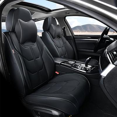 BWTJF Black Car Seat Covers for Front Seat, Universal Seat Covers